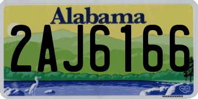 AL license plate 2AJ6166