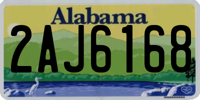AL license plate 2AJ6168