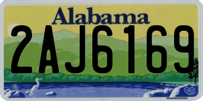 AL license plate 2AJ6169