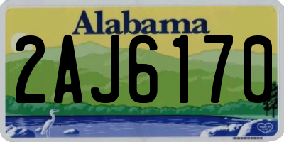 AL license plate 2AJ6170