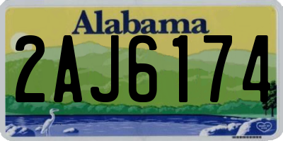 AL license plate 2AJ6174