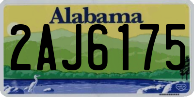 AL license plate 2AJ6175