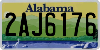 AL license plate 2AJ6176