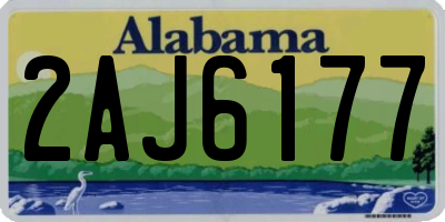 AL license plate 2AJ6177