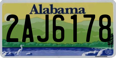 AL license plate 2AJ6178