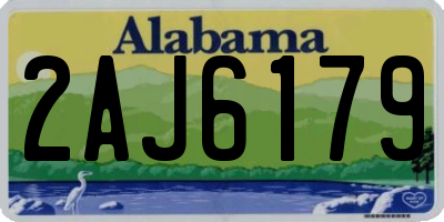 AL license plate 2AJ6179