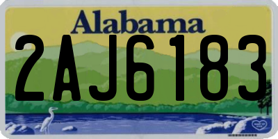 AL license plate 2AJ6183