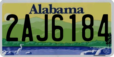 AL license plate 2AJ6184