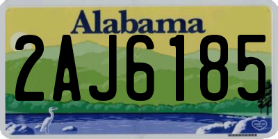 AL license plate 2AJ6185