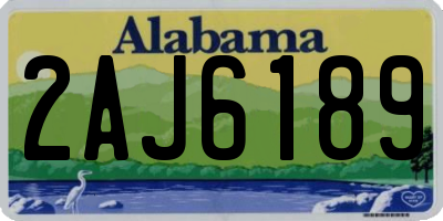 AL license plate 2AJ6189
