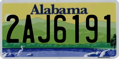 AL license plate 2AJ6191