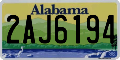 AL license plate 2AJ6194