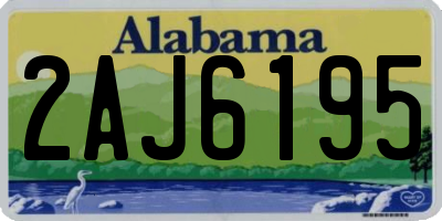 AL license plate 2AJ6195