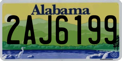AL license plate 2AJ6199