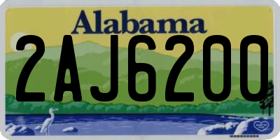 AL license plate 2AJ6200