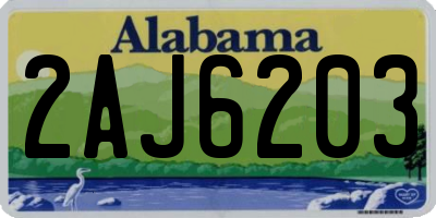 AL license plate 2AJ6203