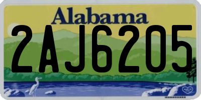 AL license plate 2AJ6205