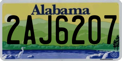 AL license plate 2AJ6207