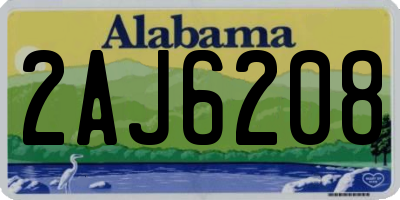AL license plate 2AJ6208