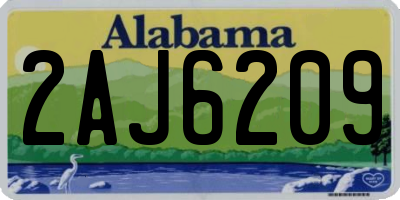 AL license plate 2AJ6209