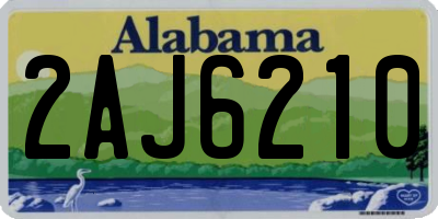 AL license plate 2AJ6210