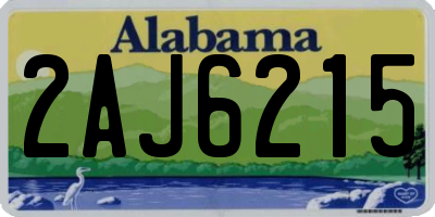 AL license plate 2AJ6215