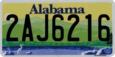 AL license plate 2AJ6216