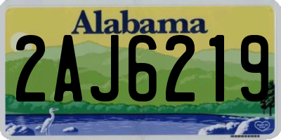 AL license plate 2AJ6219