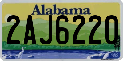 AL license plate 2AJ6220