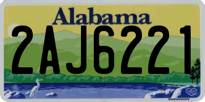 AL license plate 2AJ6221