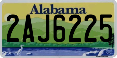 AL license plate 2AJ6225