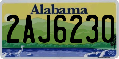 AL license plate 2AJ6230