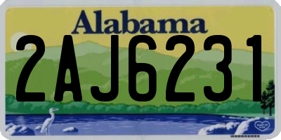 AL license plate 2AJ6231