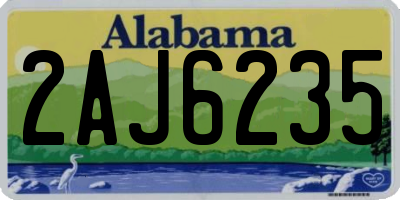 AL license plate 2AJ6235