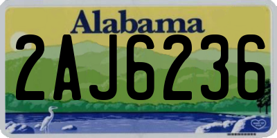 AL license plate 2AJ6236