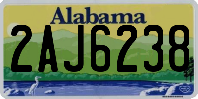 AL license plate 2AJ6238