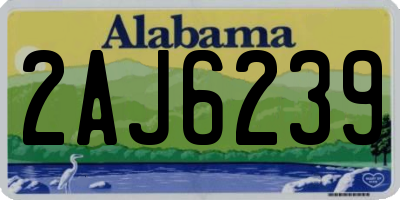 AL license plate 2AJ6239