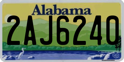 AL license plate 2AJ6240