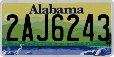 AL license plate 2AJ6243