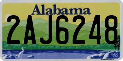 AL license plate 2AJ6248