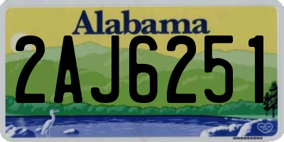 AL license plate 2AJ6251