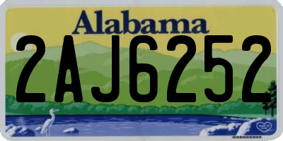 AL license plate 2AJ6252