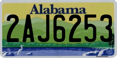 AL license plate 2AJ6253