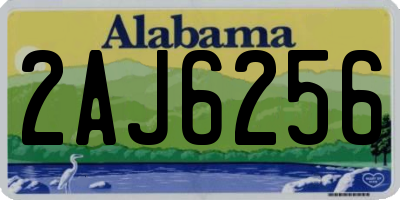 AL license plate 2AJ6256