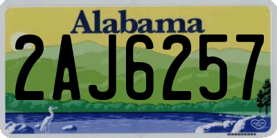 AL license plate 2AJ6257