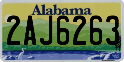 AL license plate 2AJ6263