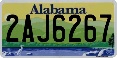 AL license plate 2AJ6267