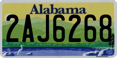AL license plate 2AJ6268