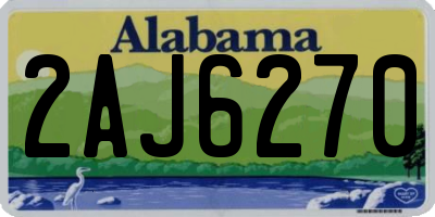 AL license plate 2AJ6270