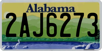 AL license plate 2AJ6273